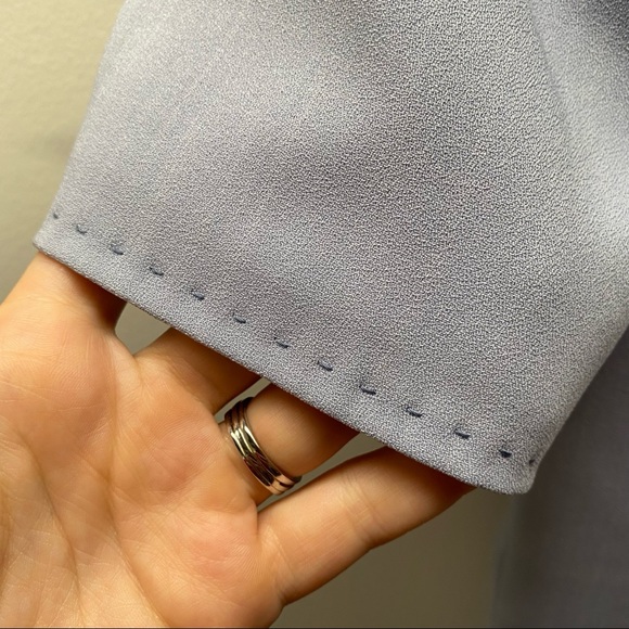 Kasper ASL dusty blue NWT skirt set with blazer size 8 with zip up and button up - Picture 5 of 14